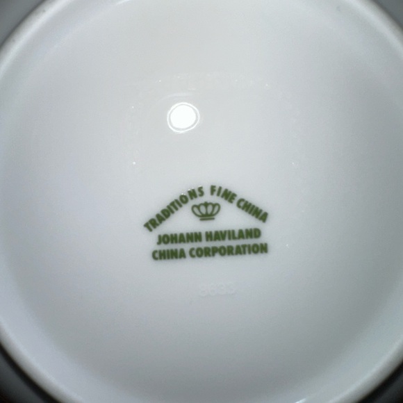 Haviland Fine China Soup Bowl      Blue Garland Collection - Picture 3 of 3